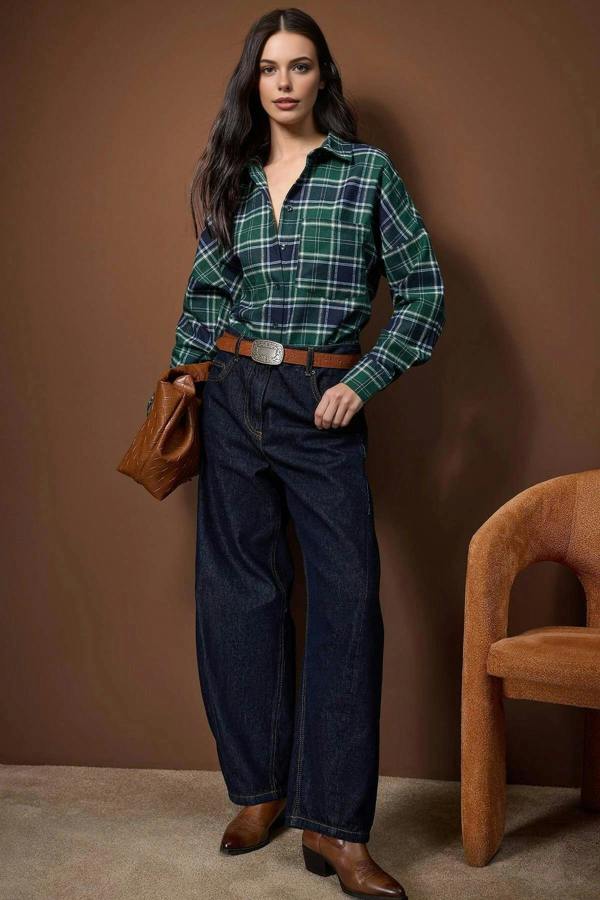 WOVCOR Flannel Argyle Shirt