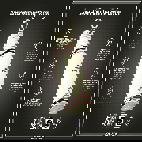 ION8 NFL x ION8 Insulated Steel Water Bottle, NFL Falcons, 750ml (24oz)