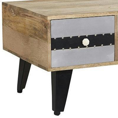 Wyld Haus Kokkola 4 Drawer Reclaimed Wood Coffee Table