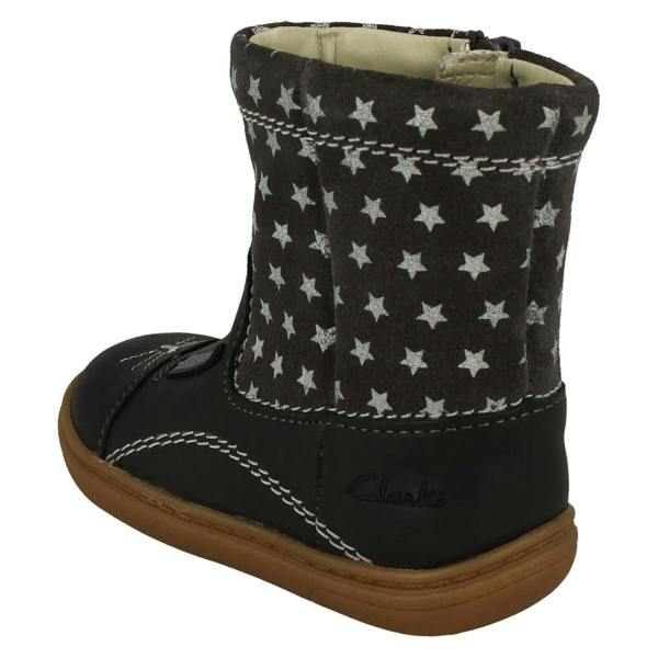 Clarks Girls Clarks Rabbit Detailed Mid Calf Boots Flash Ear