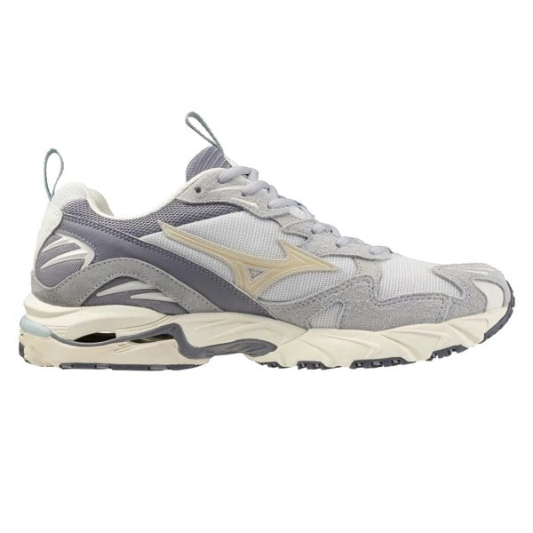 Mizuno Mens Wave Rider 10 Sportstyle Leather Trainers - Grey