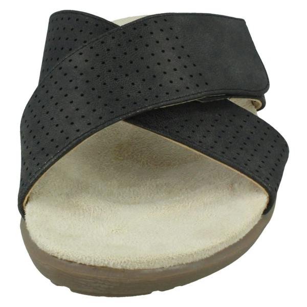 Eaze Ladies Eaze Cross Strap Mules F00295