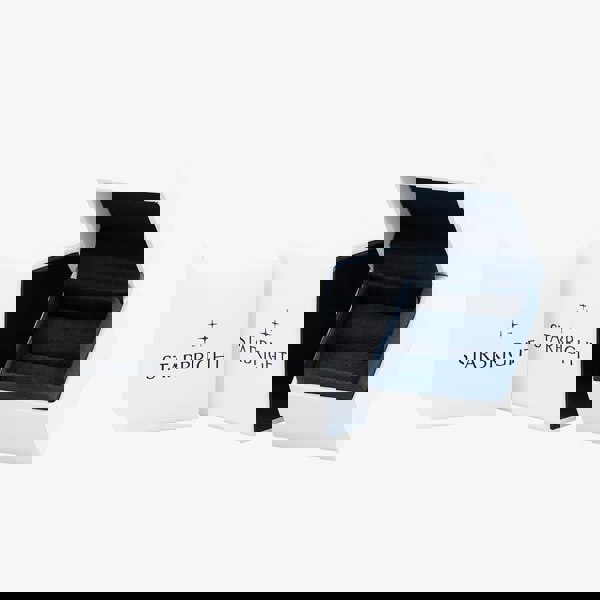 Starbright Silver Cubic Zirconia Claw Set Three Row Full Eternity Ring R4883 3A