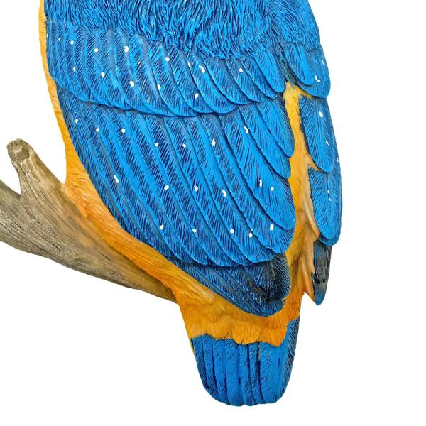 Farmwood Large Wall Mountable Kingfisher Bird Garden Ornament