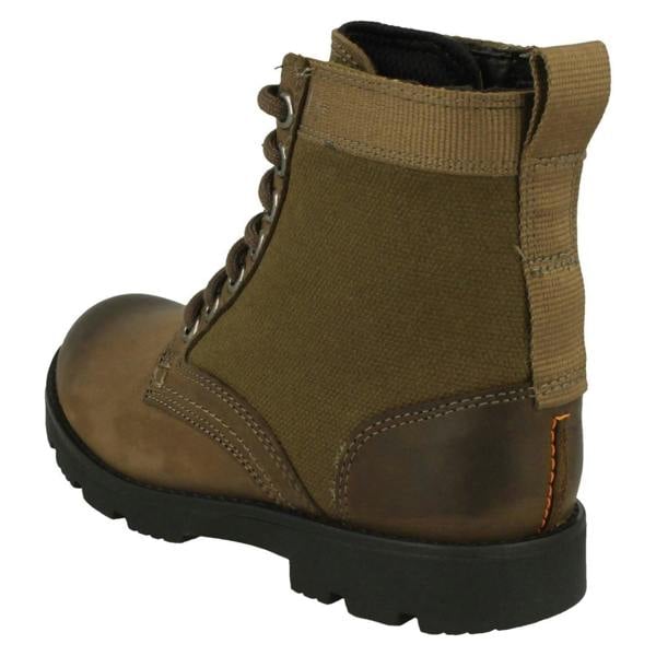 Clarks Boys Clarks Lace Up Combat Style Boots Heath Chard K