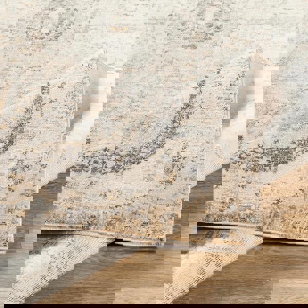 Livabliss Indigo-Vintage Beige Grey Black Traditional Floral Boho Rug