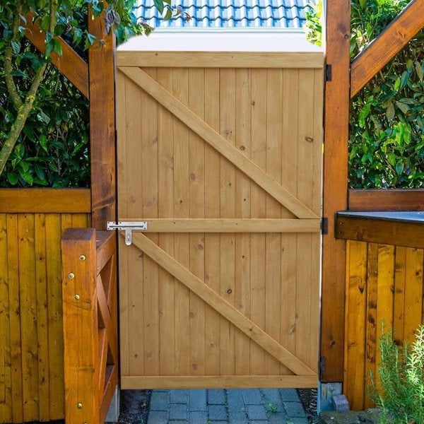 Pine Wood Garden Gate with Latch Garden Gates Living and Home