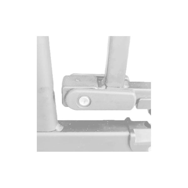 Safetots Extra Tall Elite Safety Gate, 71cm - 80cm, Matt White, Extra Tall 96.8cm in Height, Pressure Fit Stair Gate