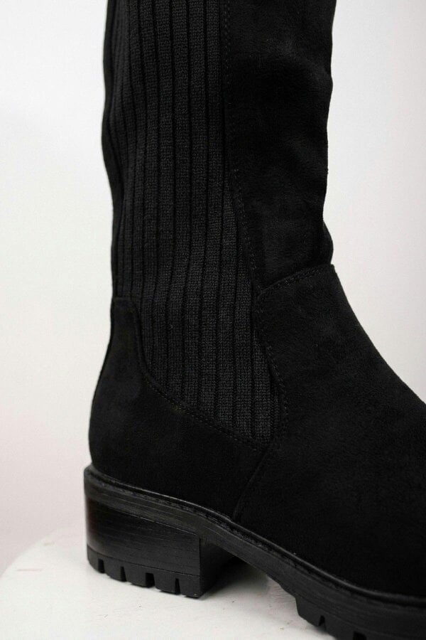 ikrush Aurelia Zip Up Knee High Boots