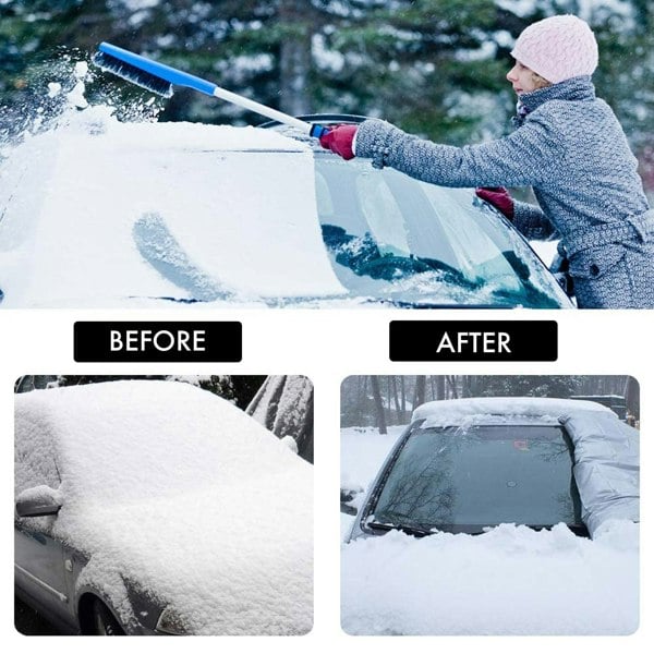 Windscreen Car Cover Frost, Ice, Snow & Sun Protector - Medium to Large Windscreens (200cm x 120cm)