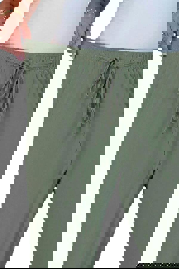 Paulo Due Women's Drawstring Elastic Waist Relaxed Fit Trousers