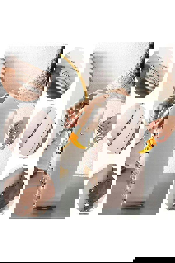 Living and Home Cosmetic Makeup Storage Organiser Skincare Display Box Case With Portable Handle