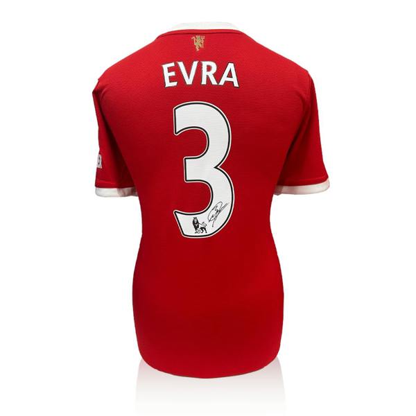 Patrice Evra Signed Manchester United Shirt