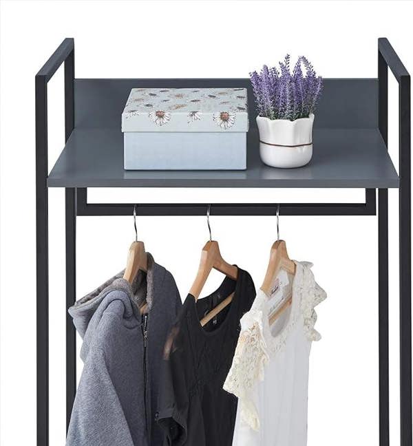 Timber Art Design Zahra Bedroom Open Wardrobe 2 Drawers  Furniture Storage Cupboard
