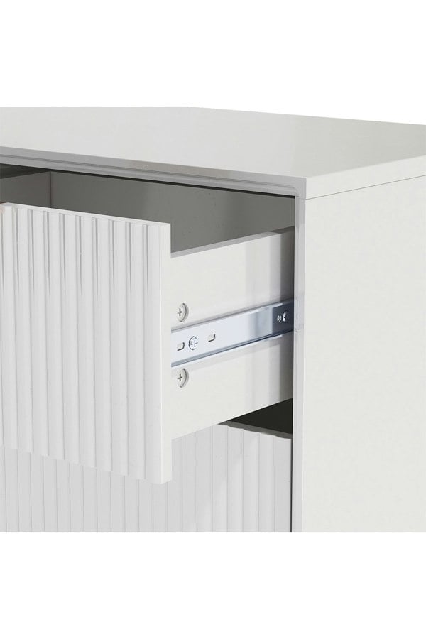 Living and Home 6-Drawer Freestanding Striped Storage Cabinet