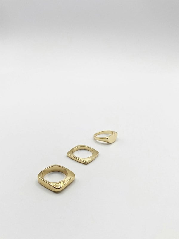 SVNX Gold Coloured Rings Multipack