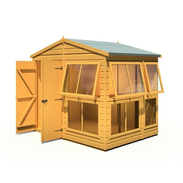 8x6 Sunhut Potting Shed with double doors - Best Shed
