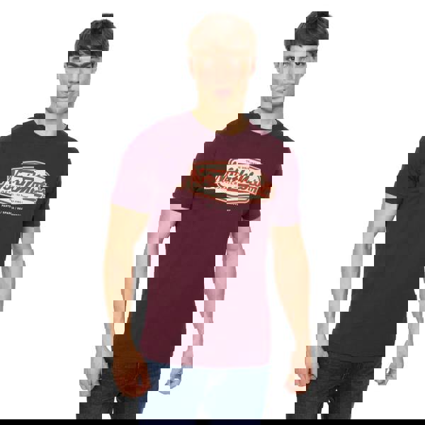 Crosshatch Mens Hellmere T-Shirt - Rum Raisin - 