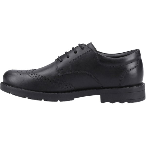 Hush Puppies Brian Senior Leather Boys's Black Brogues