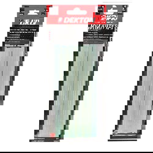 DEKTON DT60887 Glue Sticks, Black/Red, 11.2 x 150 mm