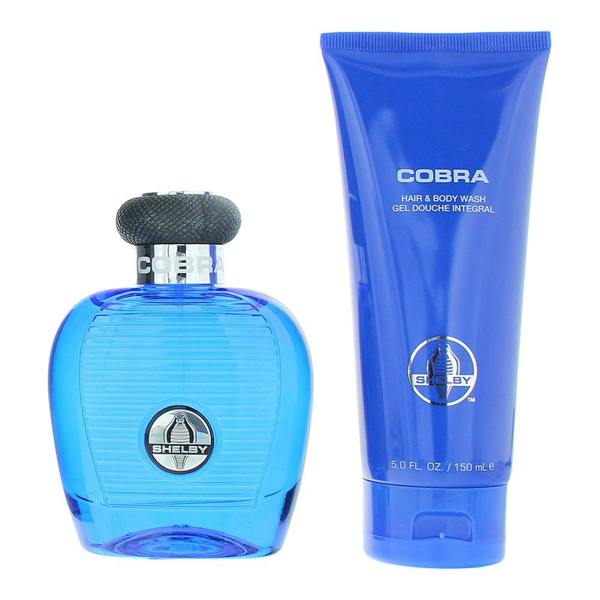 Carroll Shelby Blue Cobra Eau de Toilette 100ml + Shower Gel 150ml Gift Set for Him