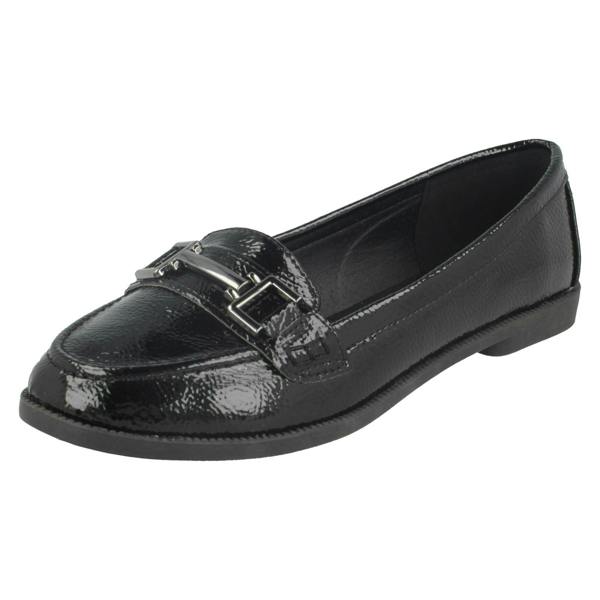 Spot On Ladies Spot On Loafer Shoes
