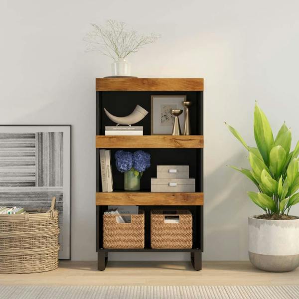 Berkfield Side Cabinet 60x33x107 cm Solid Wood Mango