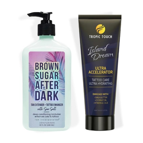 Tan Touch Island Dream Moisturising Bundle - Island Dream Ultra Accelerator & Bottle of Brown Sugar After Dark Tan Extender