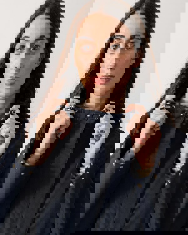 Ilse Jacobsen Daybreak Womens Long Softshell Raincoat - Dark Indigo 660