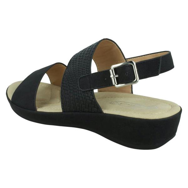 Spot On Ladies Spot On Low Wedge Mules F00287