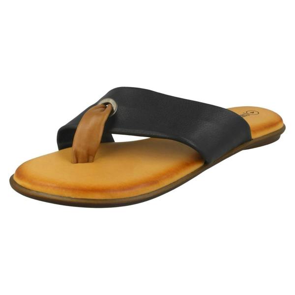 Leather Collection Ladies Leather Collection Toepost Sandals