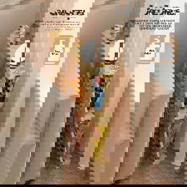 Levede Slim Side Table with Storage Shelf Sofa End  Accent Table Wooden 2 Tier