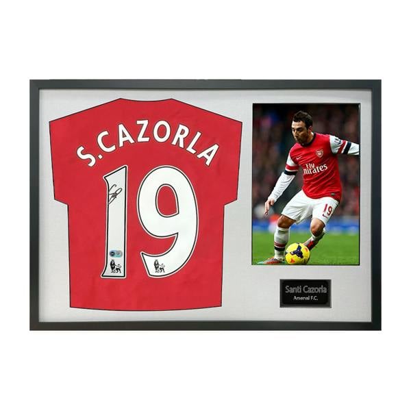 Santi Cazorla Signed Arsenal Shirt Classic Frame (ACG Cert)