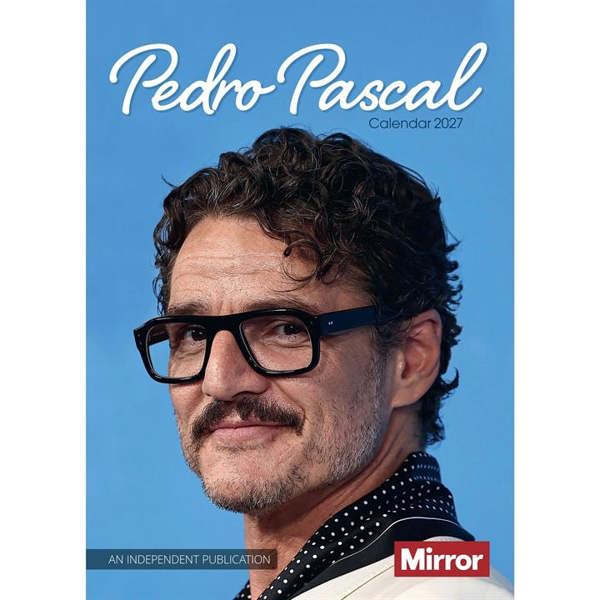 Pedro Pascal A3 Calendar 2027, Wall Calendars, Month To View, Entertainment, Gift