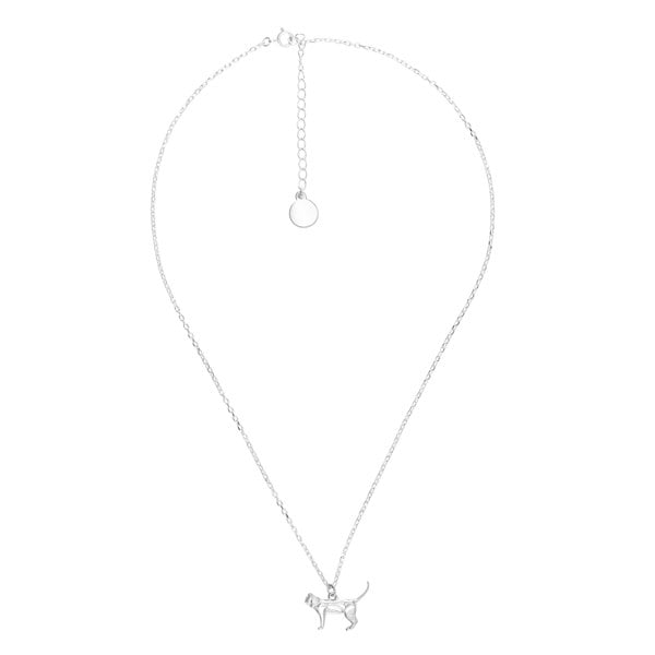 Mylee London Short-Haired Cat Silver Necklace - Personalised