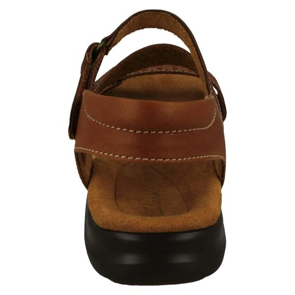 Clarks Ladies Clarks Cut Out Detailed Strappy Wedge Sandals Kitly Way