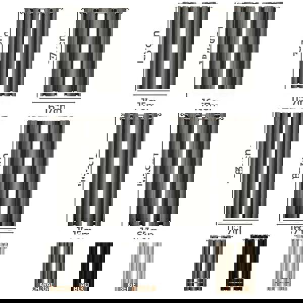 Marlow 2PC Thermal Blackout Blockout Curtains Eyelet Ring Top Thick Sun Block