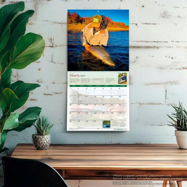 Fly Fishing Dreams Calendar 2027, Wall Calendars, Month To View, Sports, Gift