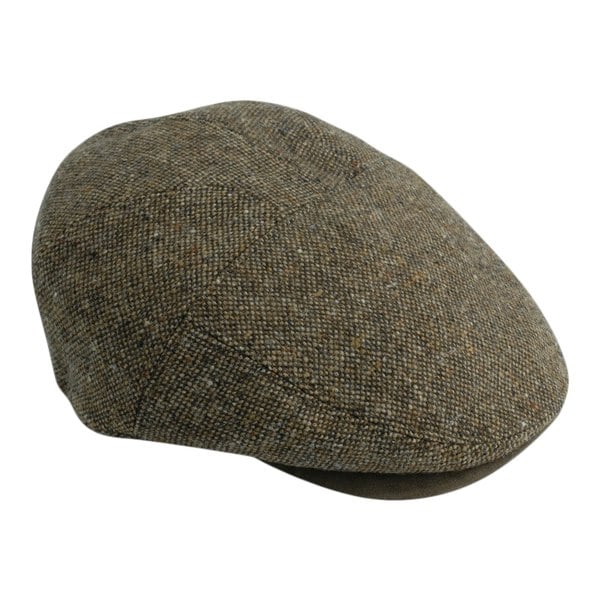 Gamble & Gunn Goodwood - Brown Flat Cap Molloy and Sons Irish Donegal Tweed