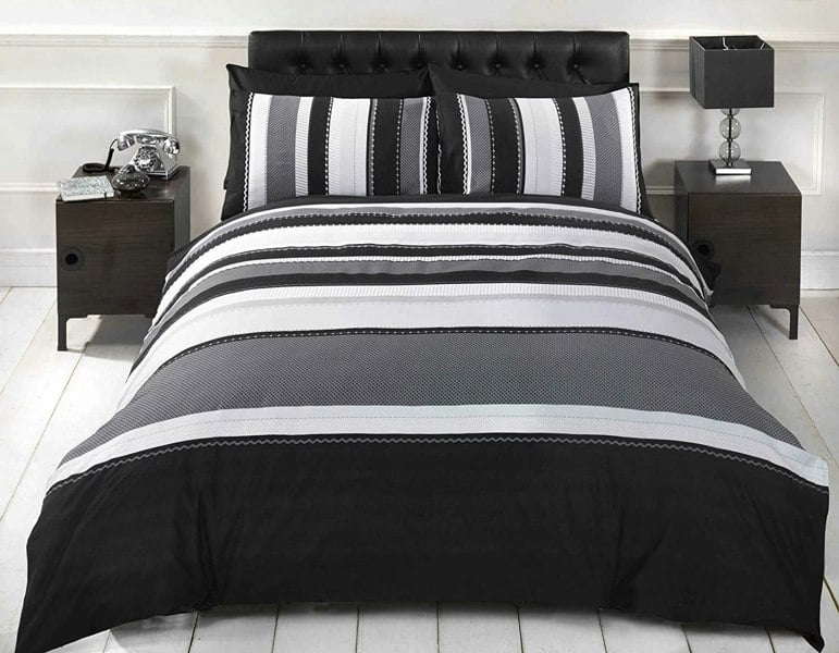 HomeSpace Direct Patterned Stripes Duvet Cover Set