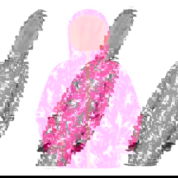 Mountain Warehouse Childrens/Kids Exodus Printed Water Resistant Soft Shell Jacket - Pink - 