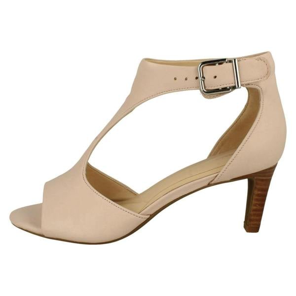 Clarks Ladies Clarks Peep Toe Heeled Sandals Laureti Star