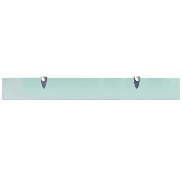Berkfield Floating Shelves 2 pcs Glass 80x10 cm 8 mm
