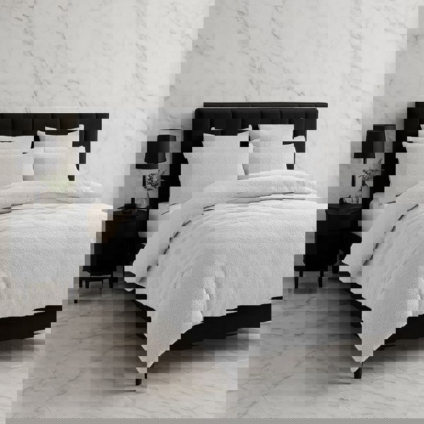 Snug City Teddy Bear Fleece Duvet Cover & Pillow Case Set