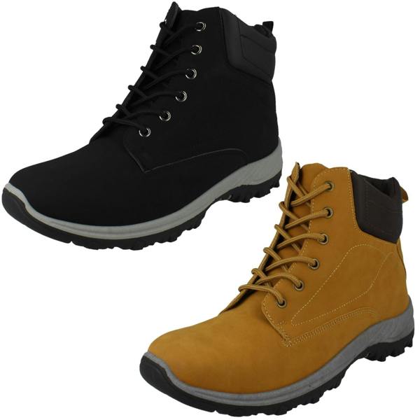 Spot On Mens Spot On Casual Lace Up Ankle Boots A3075