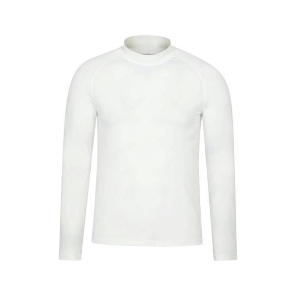 Mountain Warehouse Mens Plain Long-Sleeved Rash Top - White - 