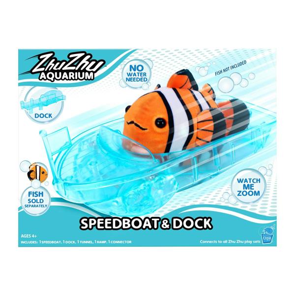 Zhu Zhu Aquarium Zhu Zhu Pets - Zhu Zhu Aquarium Speedboat and Dock Playset (Fish NOT included)