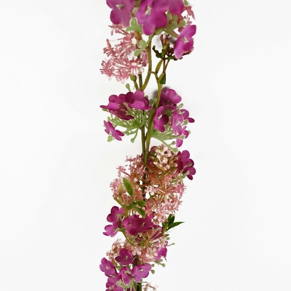 Leaf Pack of 6 x 100cm Pink Blossom Spray Stem