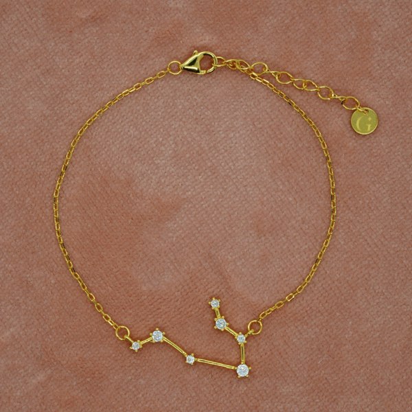 Gold Trip Gemini Zodiac Constellation Bracelet