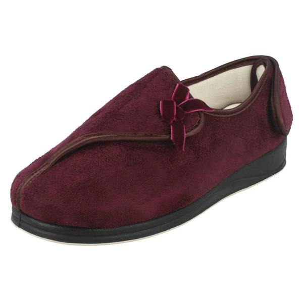 Padders Ladies Padders Hook And Loop Comfort Slippers Penny